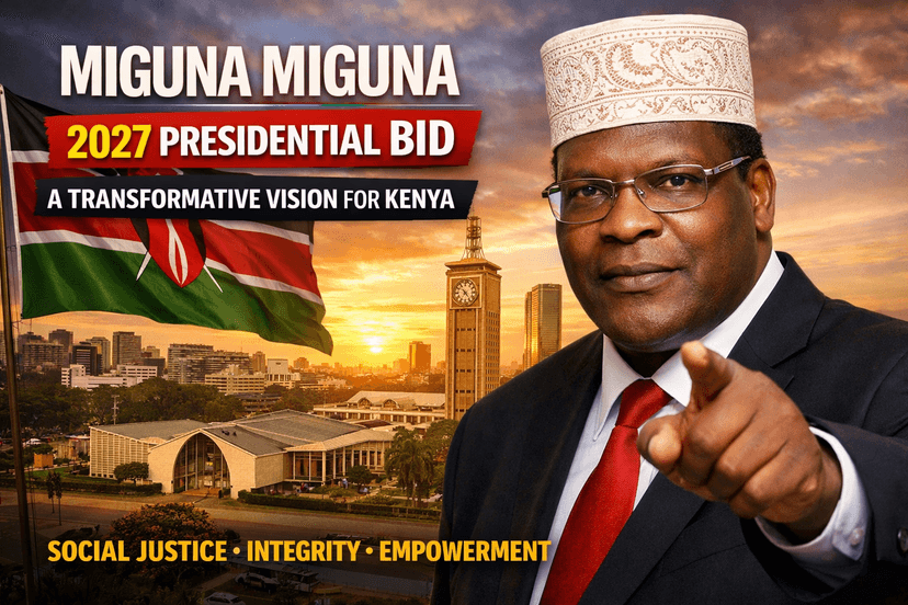 Miguna Miguna Declares 2027 Presidential Bid with Transformative Vision